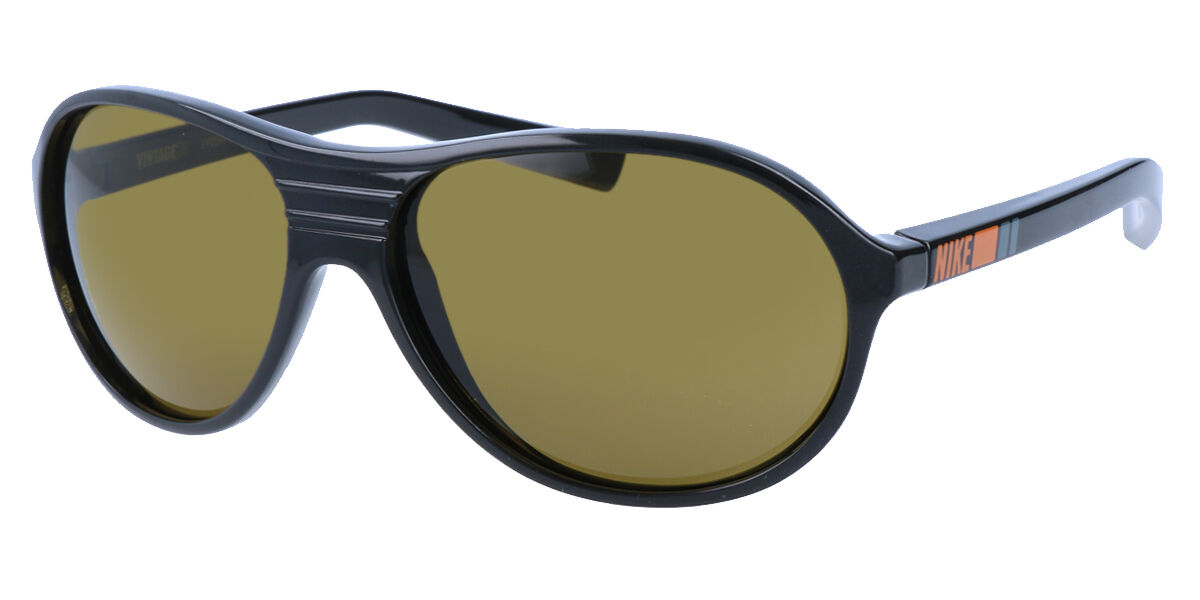 Nike VINTAGE 74 EV0599 009, Black frame, Green lenses