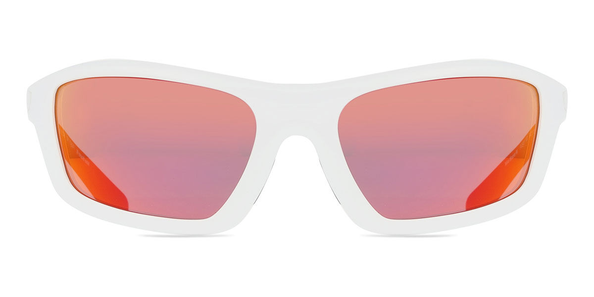 Nike BRAZER M FV2401 100, White frame, Orange Red Mirror lenses