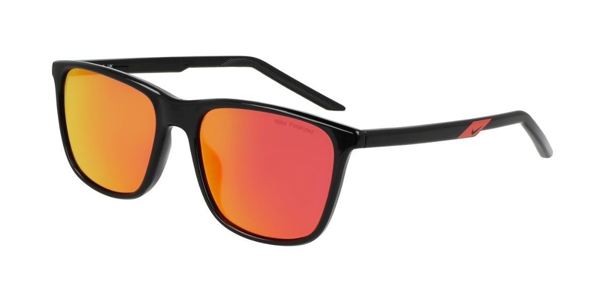 Nike STATE P FB1315 Polarized 011, Black frame, Orange Red Mirror lenses