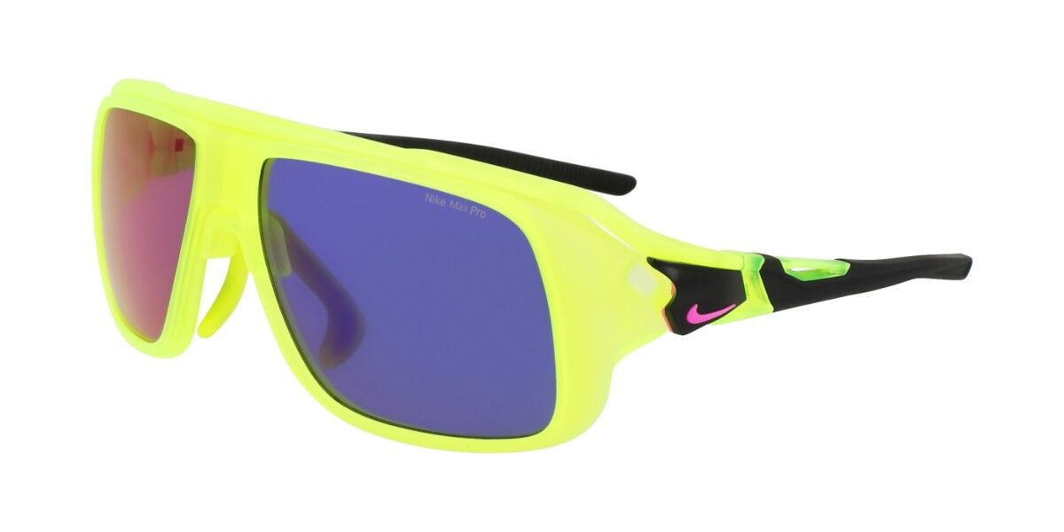 Nike FLYFREE SOAR EV24001 702, Yellow frame, Infrared Blue Mirror lenses
