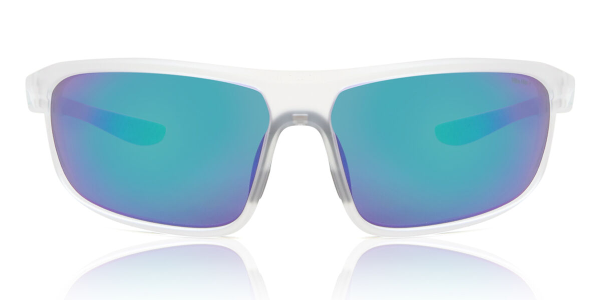 Nike WINDTRACK RUN EV24003 902, White frame, Green Mirror lenses