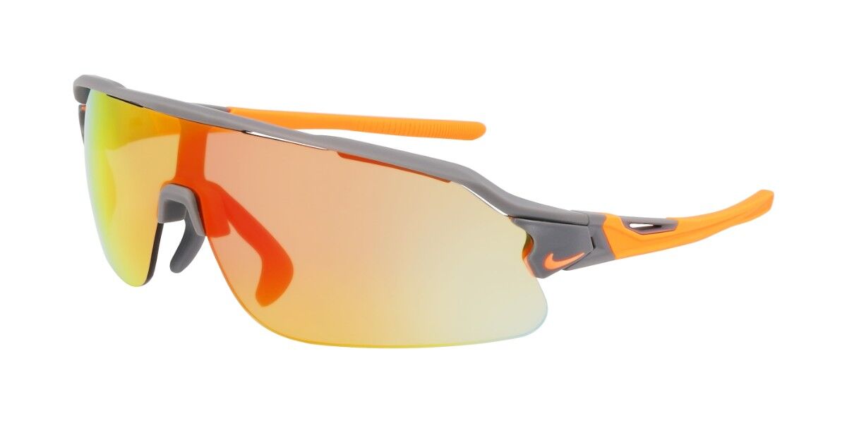 Nike FLYFREE SHIELD E EV24034 065, Grey frame, Road Orange Mirror lenses