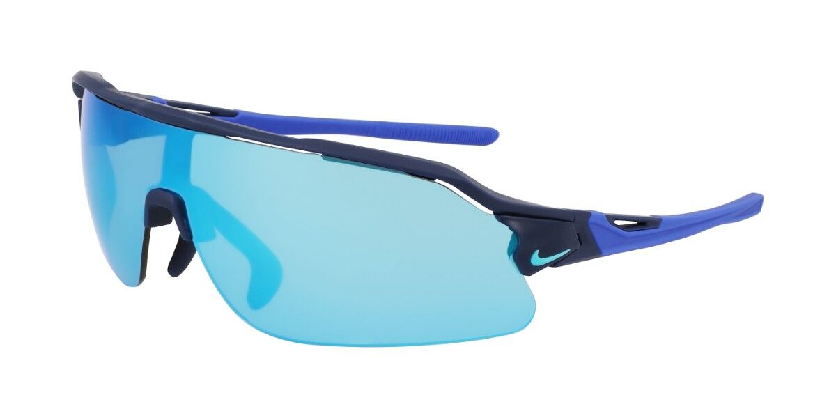 Nike FLYFREE SHIELD P EV24035 Polarized 410, Blue frame, Blue Mirror lenses