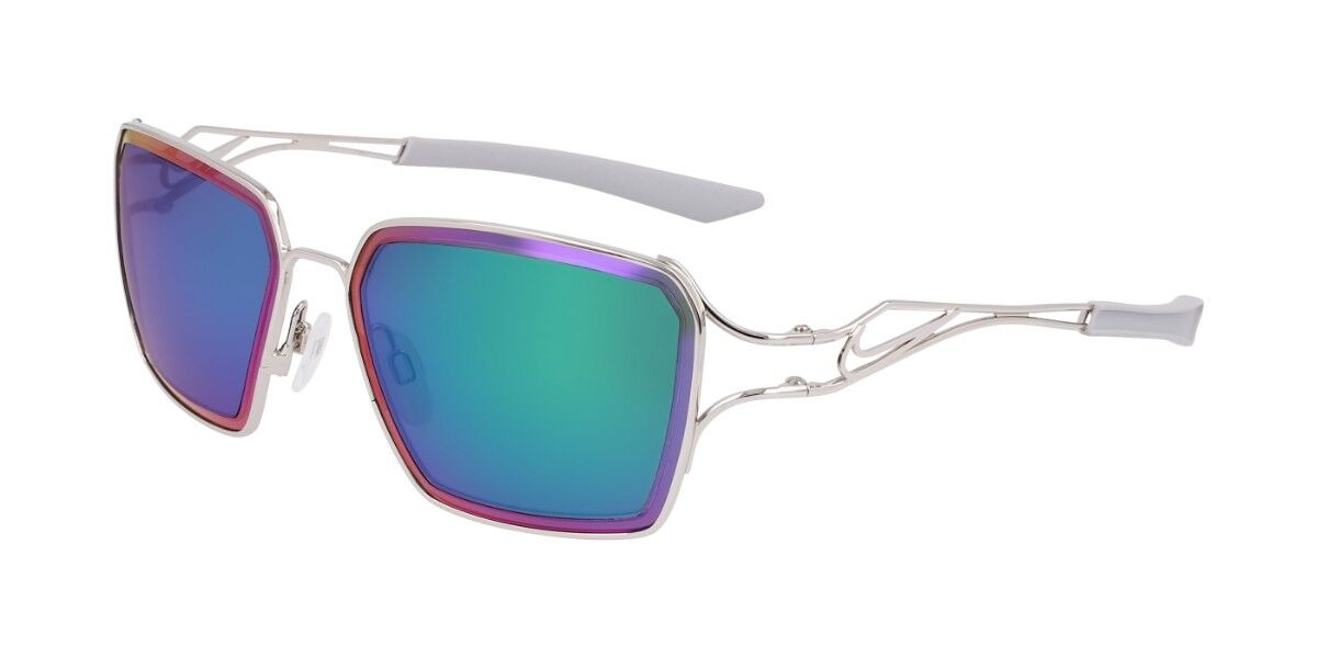 Nike VEIL PRISM EV24049 043, Purple frame, Green Mirror lenses