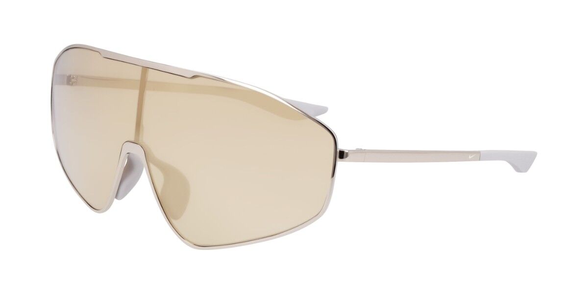Nike ECHO SHIELD 2 IF0986X 015, Silver frame, Gold Mirror lenses