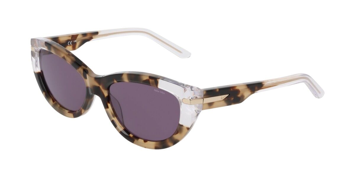 Nike CRESCENT FAWN IH0918X 201, Tortoiseshell frame, Solid Smoke Lilac Purple lenses