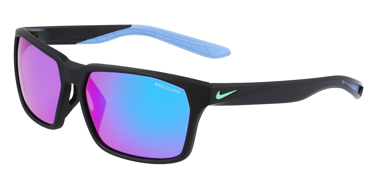 Nike MAVERICK RGE M N IF2487X 010, Black frame, Turquoise Blue Mirror lenses