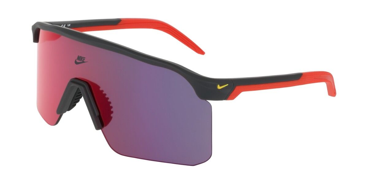 Nike EXPEDITION SHIELD IB6562X 200, Grey frame, Red Mirror lenses