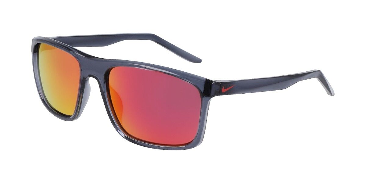 Nike FIRE L P N IU4690X Polarized 021, Grey frame, Red Flash Mirror lenses