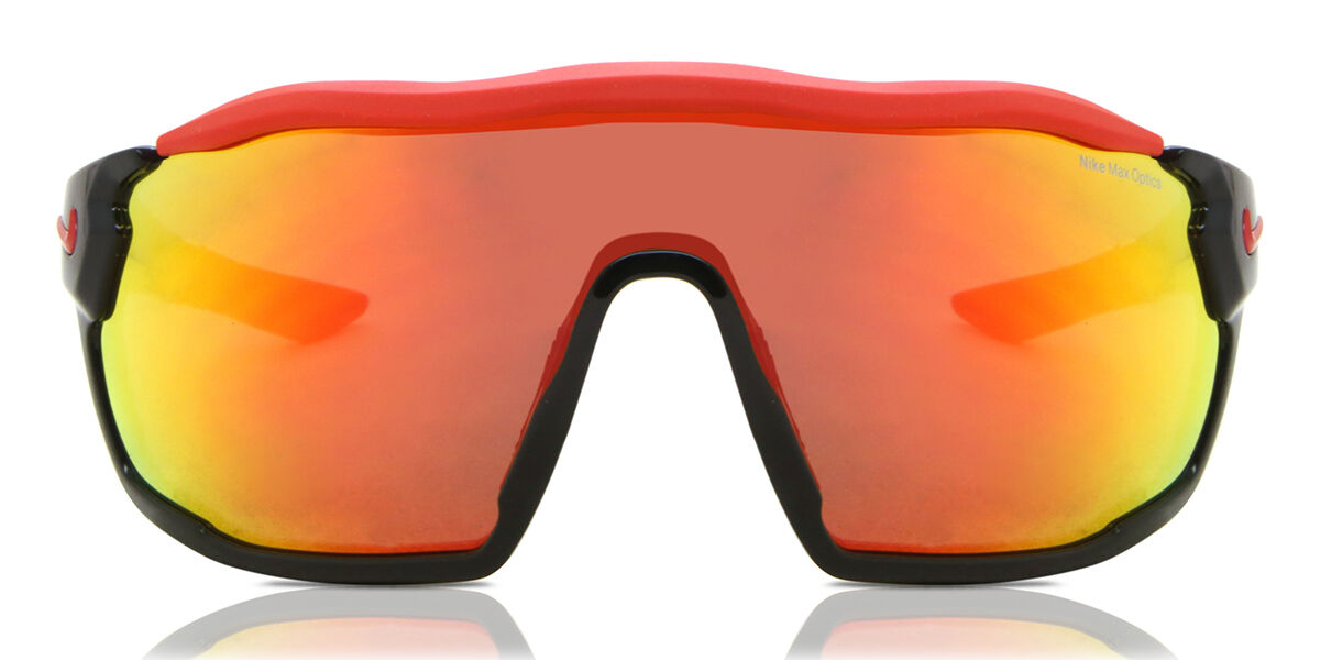 Nike SHOW X RUSH M DZ7370 010, Black frame, Red Mirror lenses