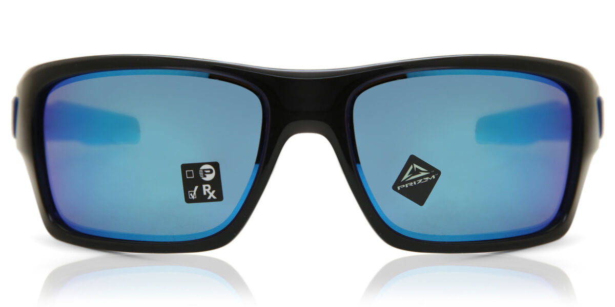 Oakley OO9263 TURBINE 926356, Black frame, Prizm™ Sapphire Blue Mirror lenses
