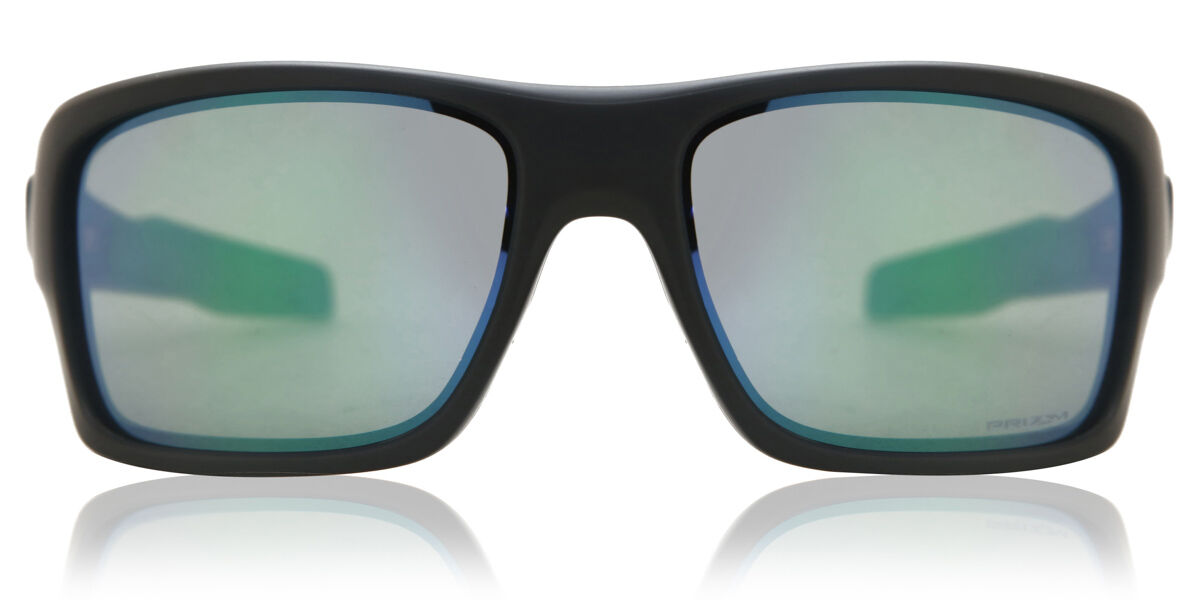 Oakley OO9263 TURBINE Polarized 926345, Black frame, Prizm™ Jade Green Mirror lenses