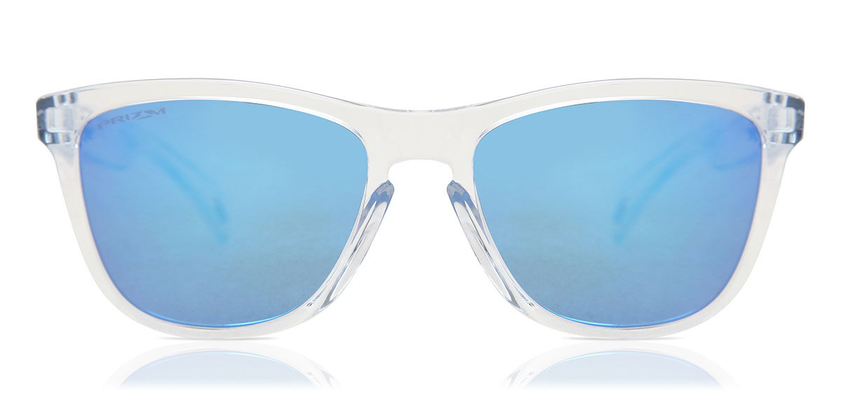 Oakley OO9245 FROGSKIN Asian Fit 9245A7, Clear frame, Prizm™ Sapphire Blue lenses
