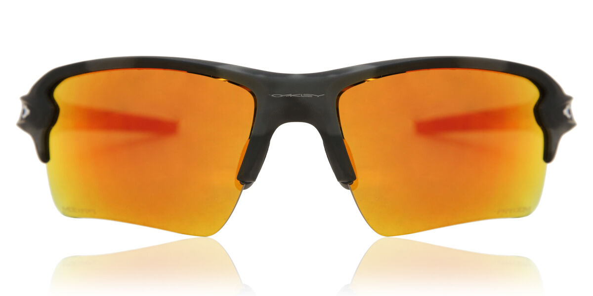Oakley OO9188 FLAK 2.0 XL 918886, Black frame, Prizm™ Ruby Red Mirror lenses