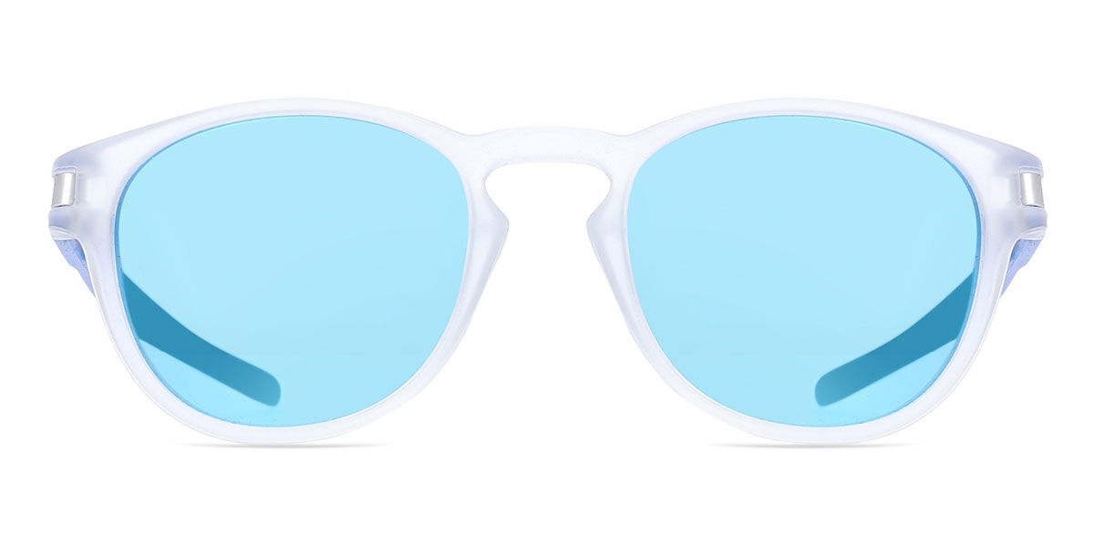 Oakley OO9265 LATCH 926576, Clear frame, Prizm Sapphire Blue Mirror lenses