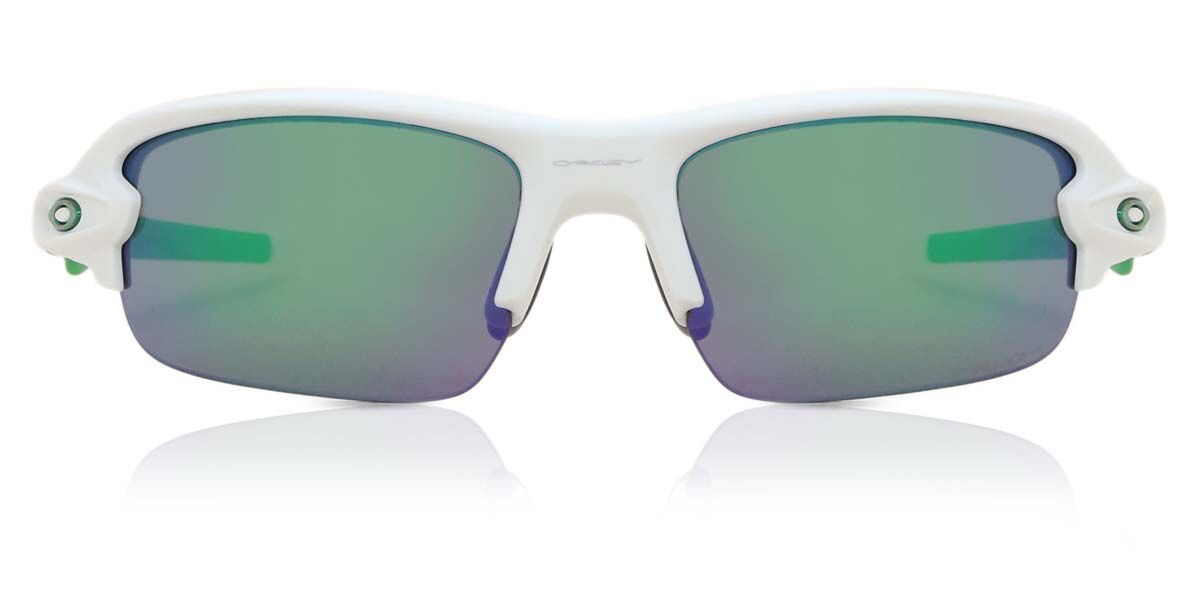 Oakley OJ9008 FLAK XXS Junior 900808, White frame, Prizm™ Jade Green lenses