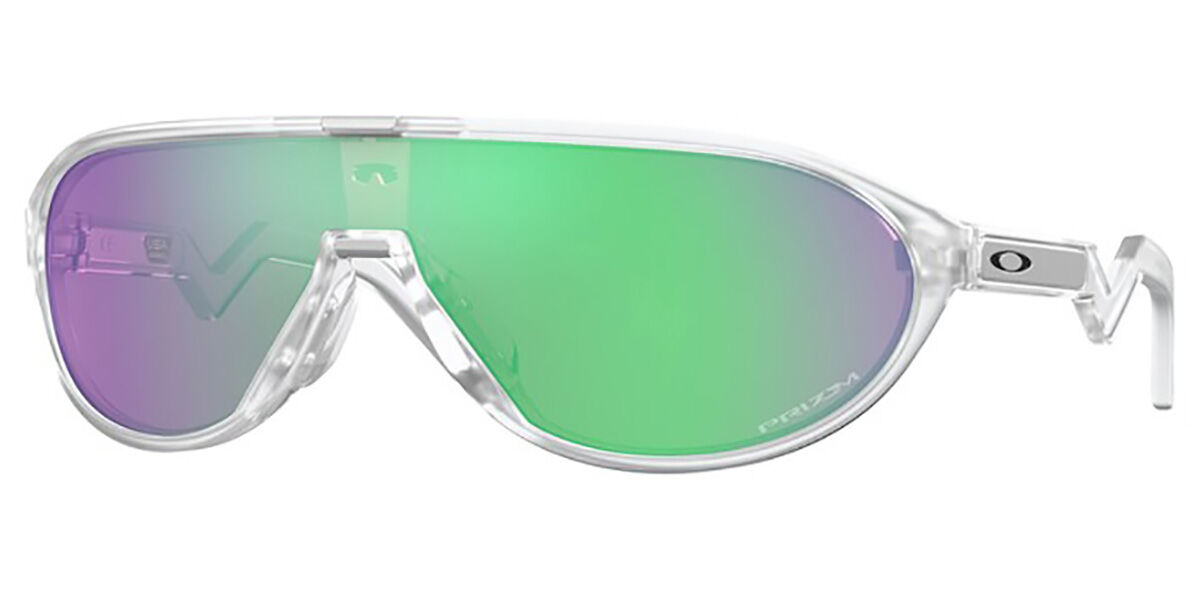 Oakley OO9467 CMDN 946703, White frame, Prizm Green lenses