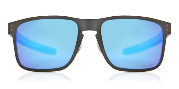 Oakley OO4123 HOLBROOK METAL Polarized 412307, Grey frame, Prizm™ Sapphire Blue Mirror lenses