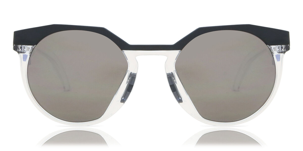 Oakley OO9242 HSTN Polarized 924205, Clear frame, Prizm™ Black Mirror lenses