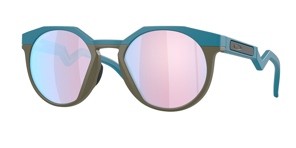 Oakley OO9242A HSTN Asian Fit 924215, Green frame, Prizm™ Snow Sapphire Blue Mirror lenses