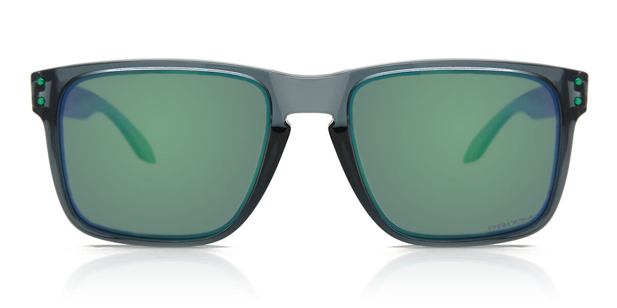 Oakley OO9417 HOLBROOK XL 941714, Clear frame, Prizm™ Jade Green Mirror lenses