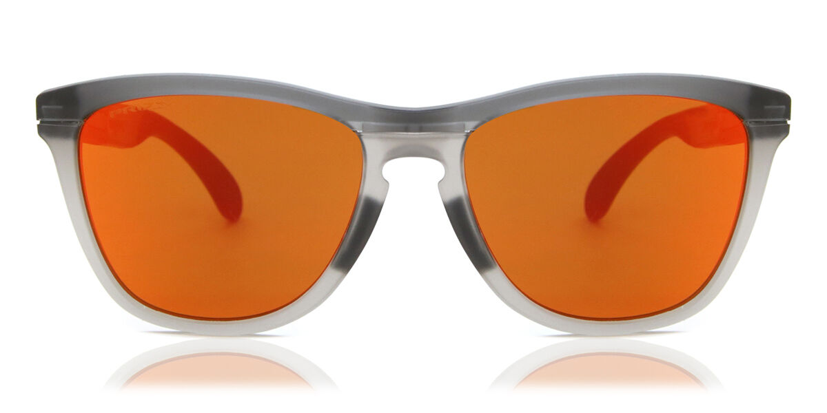 Oakley OO9284 FROGSKINS RANGE 928401, Grey frame, Prizm™ Ruby Red Mirror lenses