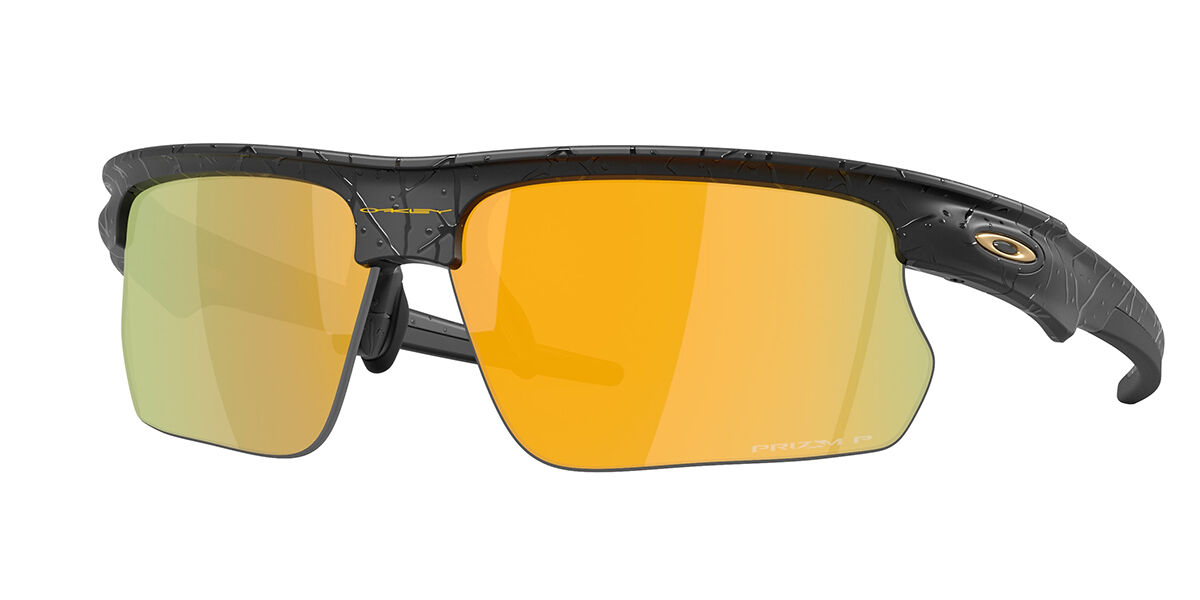 Oakley OO9400 BISPHAERA Polarized 940030, Black frame, Prizm 24k Gold Mirror Polarized lenses