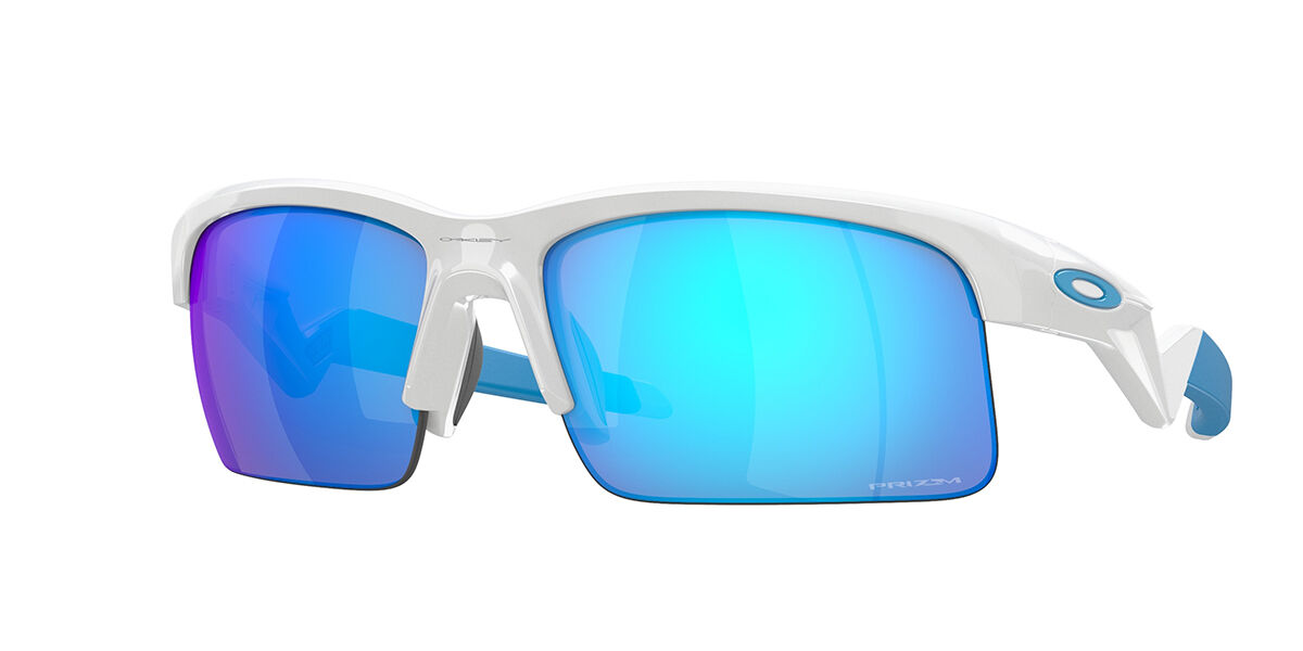 Oakley OJ9013 CAPACITOR Kids 901302, White frame, Prizm™ Sapphire Blue Mirror lenses