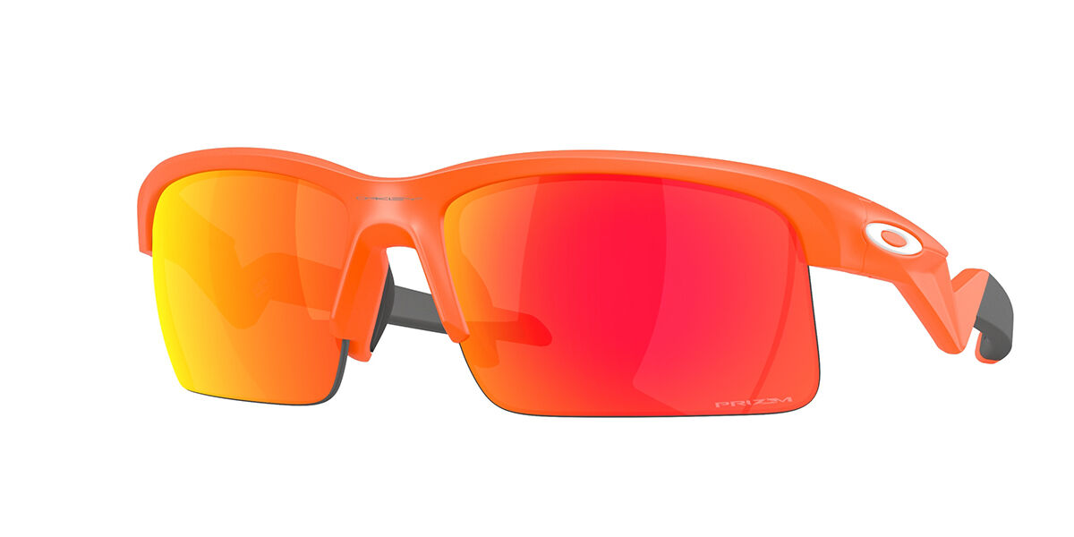 Oakley OJ9013 CAPACITOR Kids 901307, Orange frame, Prizm™ Ruby Red Mirror lenses