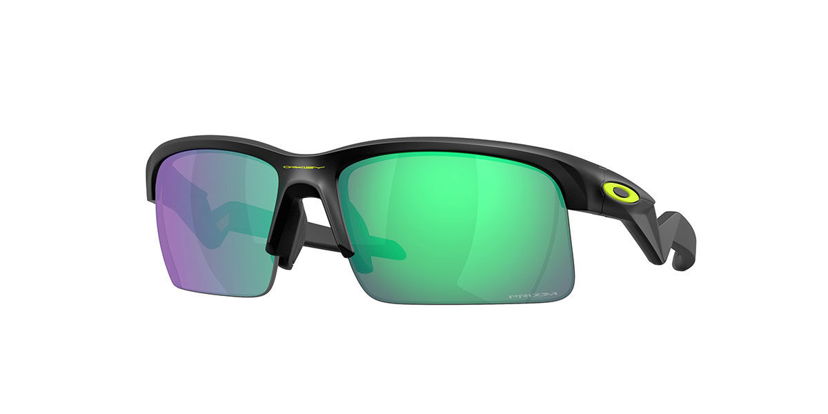 Oakley OJ9013 CAPACITOR Kids 901311, Black frame, Prizm Road Jade Mirror lenses