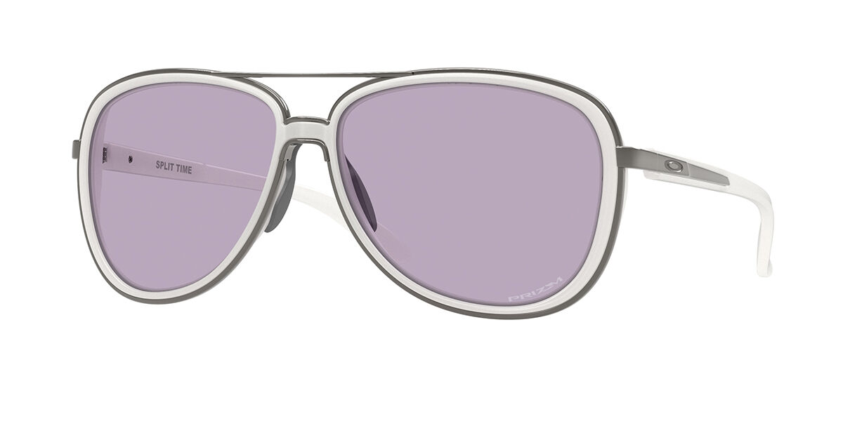 Oakley OO4129 SPLIT TIME 412929, White frame, Prizm Slate lenses