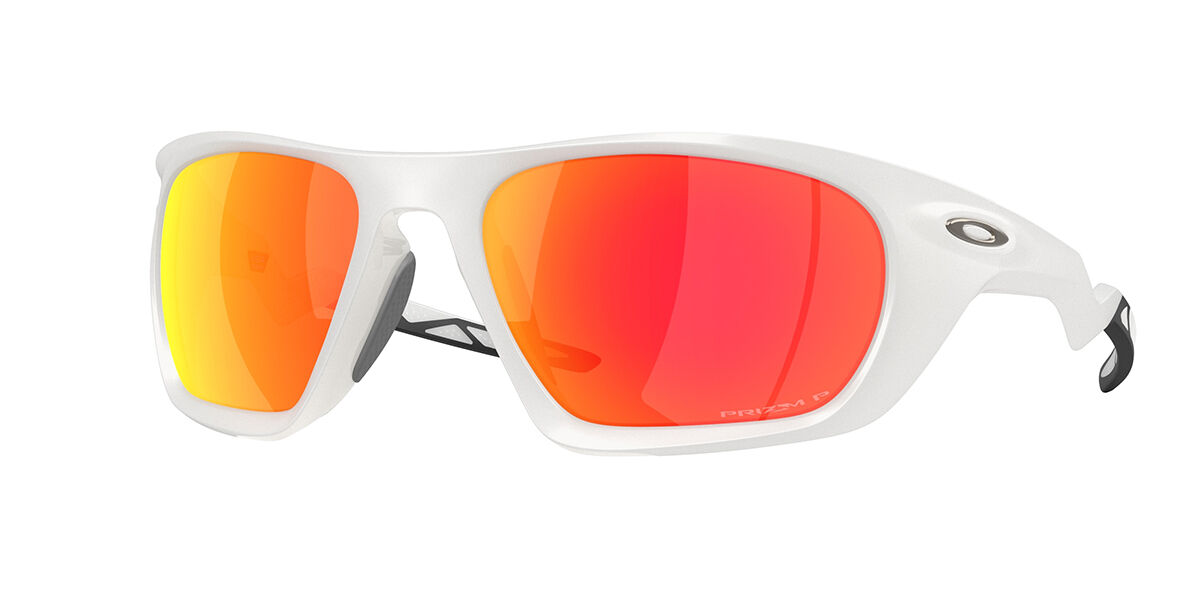 Oakley OO9431 LATERALIS Polarized 943110, White frame, Prizm Ruby Mirror Polarized lenses