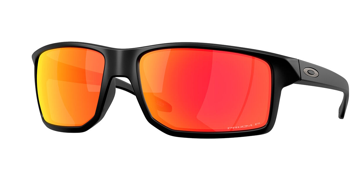Oakley OO9470 GIBSTON XL Polarized 947006, Black frame, Prizm™ Ruby Red Mirror Polarized lenses