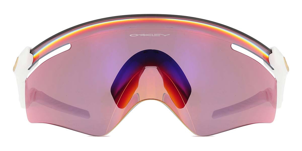 Oakley OO9481D QNTM KATO Asian Fit 948103, White frame, Prizm™ Road Purple lenses