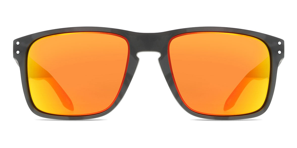 Oakley OO9487 HOLBROOK XXL 948706, Black frame, Prizm Ruby Mirror lenses