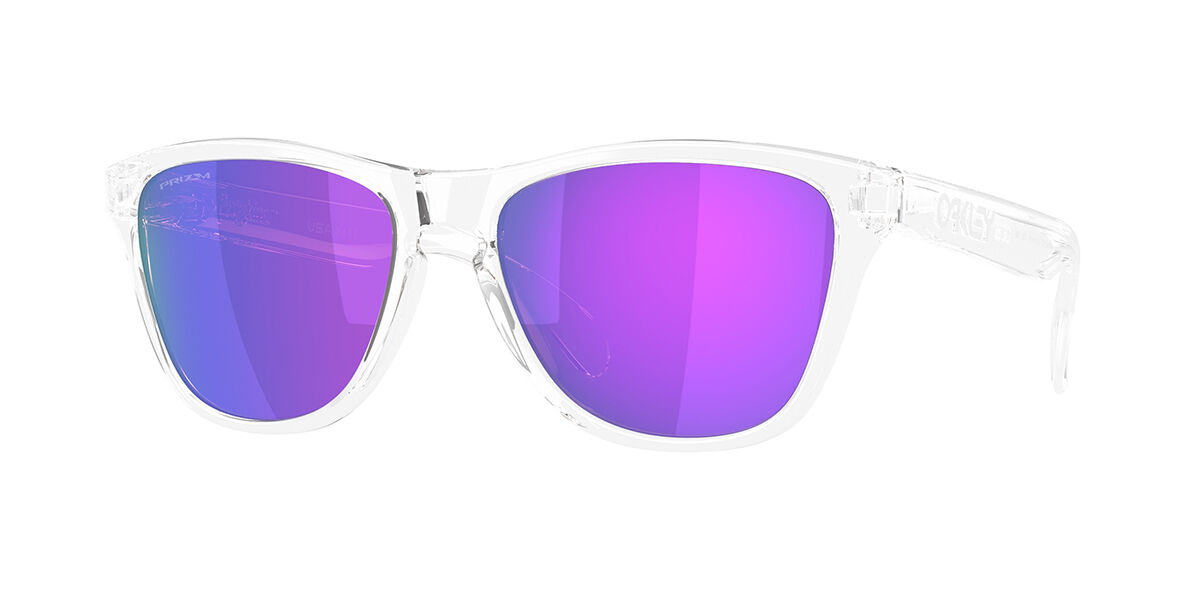 Oakley OO9508 FROGSKINS S 950802, Clear frame, Prizm Violet Mirror lenses
