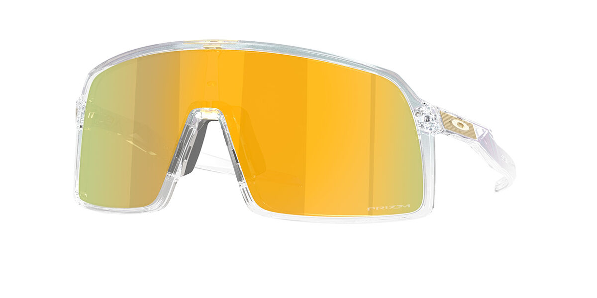 Oakley OO9406A SUTRO Asian Fit 940653, Clear frame, Prizm 24K Gold Mirror lenses
