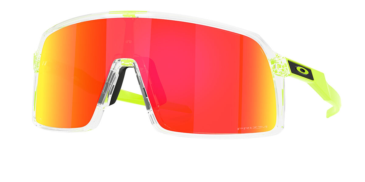 Oakley OO9406A SUTRO Asian Fit 940660, Clear frame, Prizm Ruby Mirror lenses