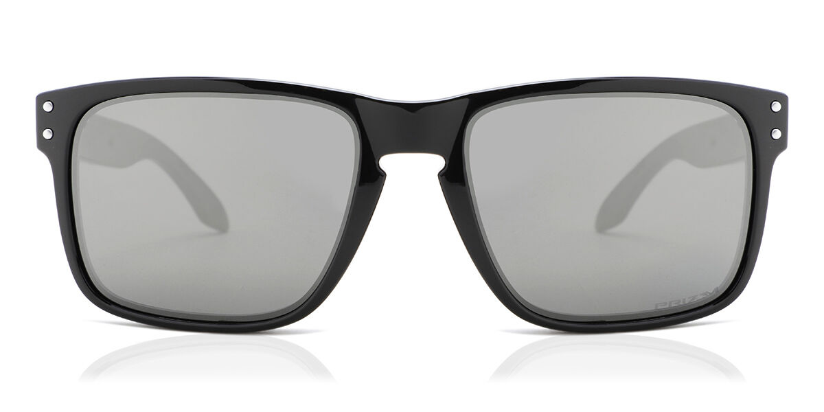 Oakley OO9102 HOLBROOK 9102E1, Black frame, Prizm Grey W/ Dark Grey Iridium lenses