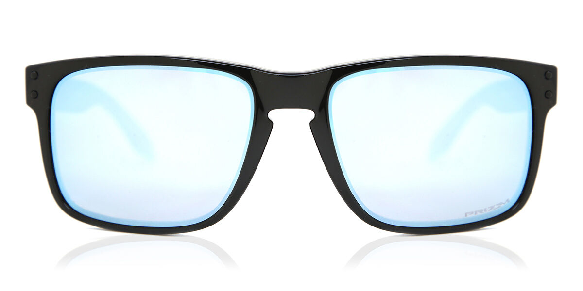 Oakley OO9102 HOLBROOK Polarized 9102C1, Black frame, Prizm™ Deep Water Blue lenses