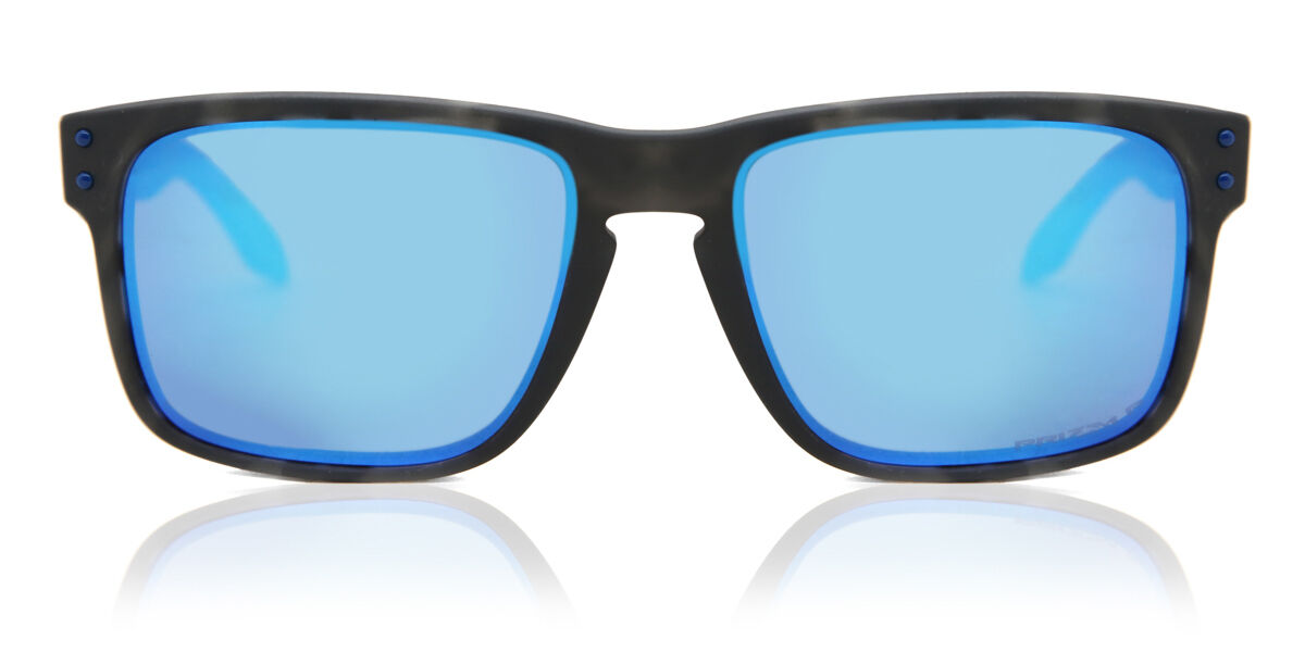 Oakley OO9102 HOLBROOK Polarized 9102G7, Tortoiseshell frame, Prizm™ Sapphire Blue Mirror lenses