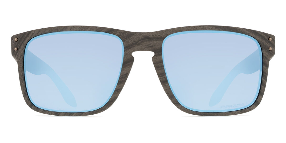 Oakley OO9102 HOLBROOK Polarized 9102J9, Grey frame, Prizm™ Deep Water Blue lenses