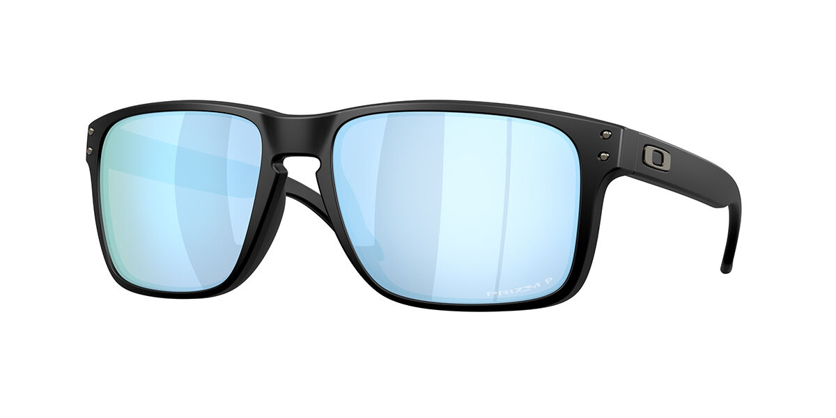 Oakley OO9487F HOLBROOK XXL Asian Fit Polarized 948706, Black frame, Prizm Deep Water Blue Polarized lenses