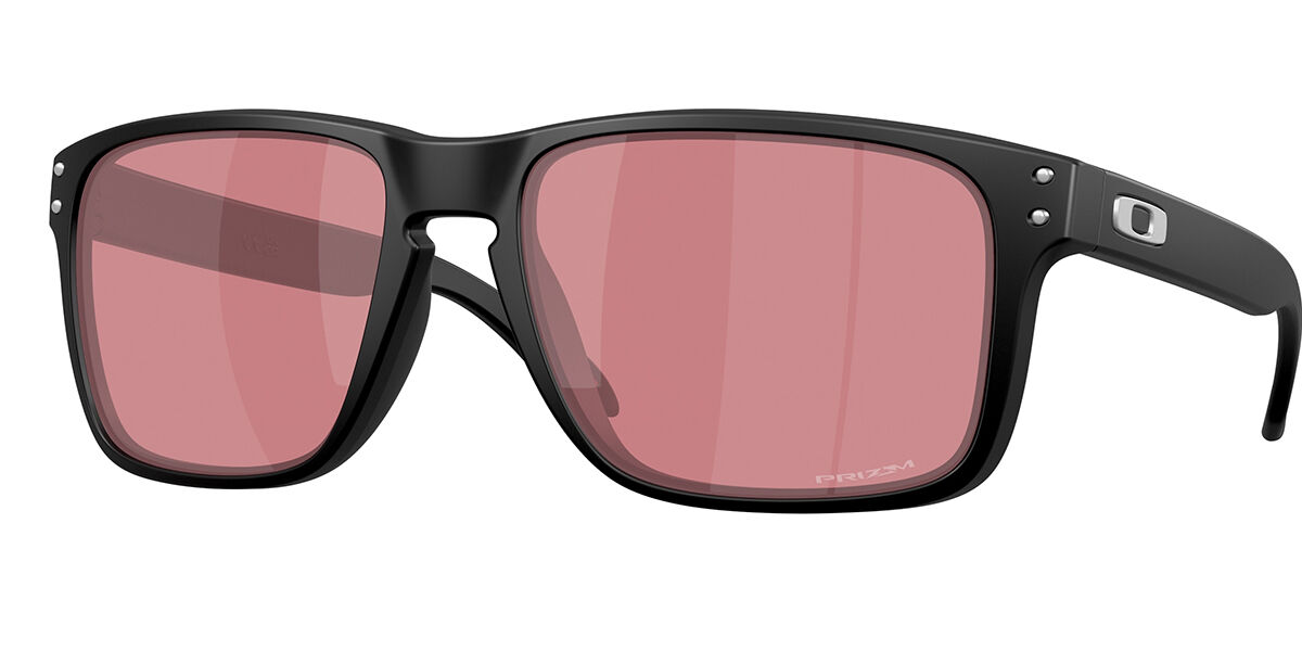 Oakley OO9487F HOLBROOK XXL Asian Fit 948704, Black frame, Prizm Dark Golf Red Mirror lenses