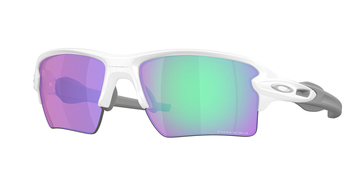 Oakley OO9188 FLAK 2.0 XL 9188K3, White frame, Prizm Golf Purple lenses