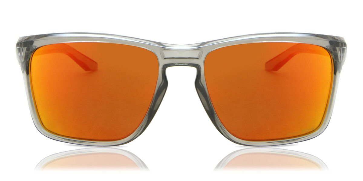 Oakley OO9448 SYLAS 944832, Clear frame, Prizm™ Ruby Red Mirror lenses