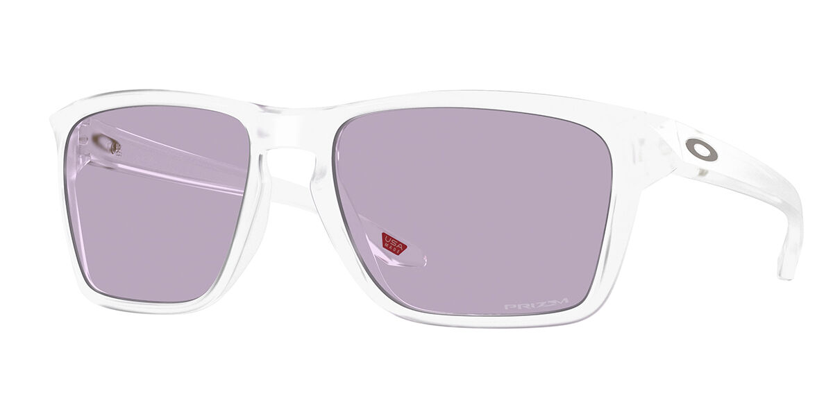 Oakley OO9448 SYLAS 944845, Clear frame, Prizm Ardesia Purple lenses