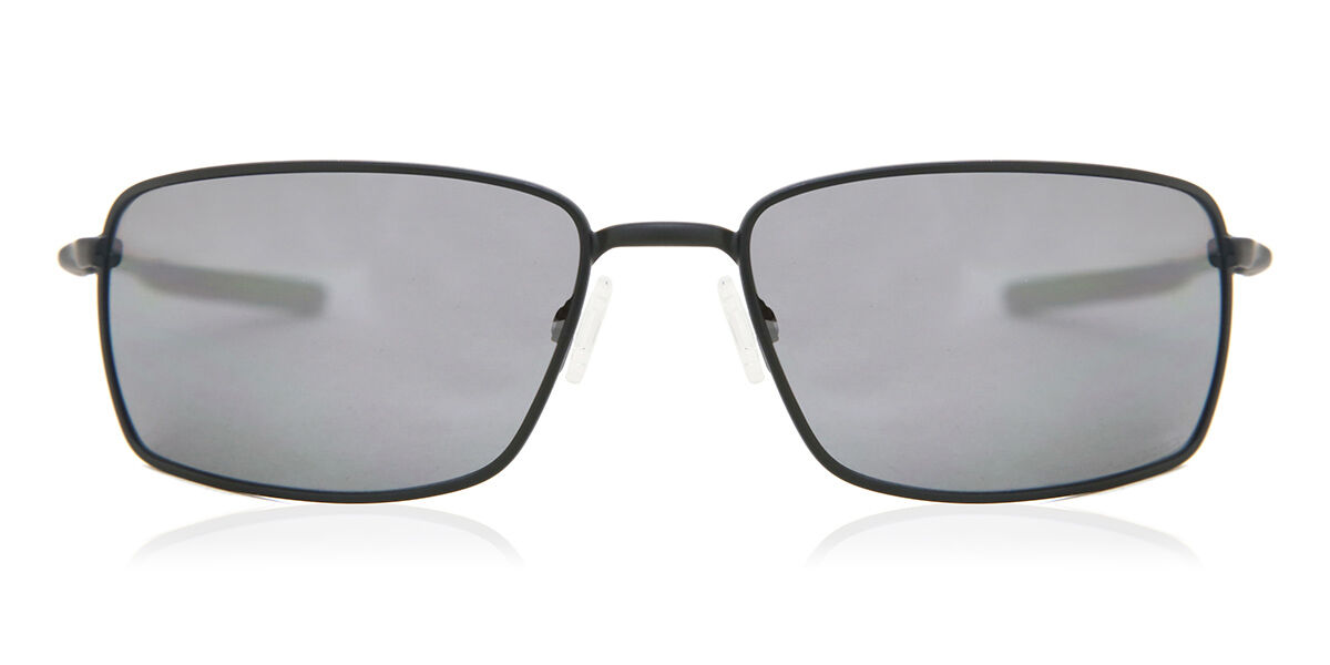 Oakley OO4075 SQUARE WIRE Polarized 407505, Black frame, Dark Grey lenses