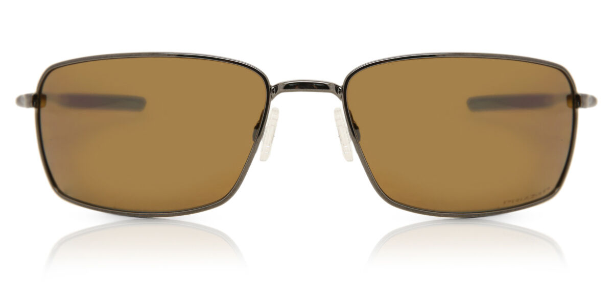 Oakley OO4075 SQUARE WIRE Polarized 407514, Grey frame, Prizm™ Tungsten Brown Mirror lenses
