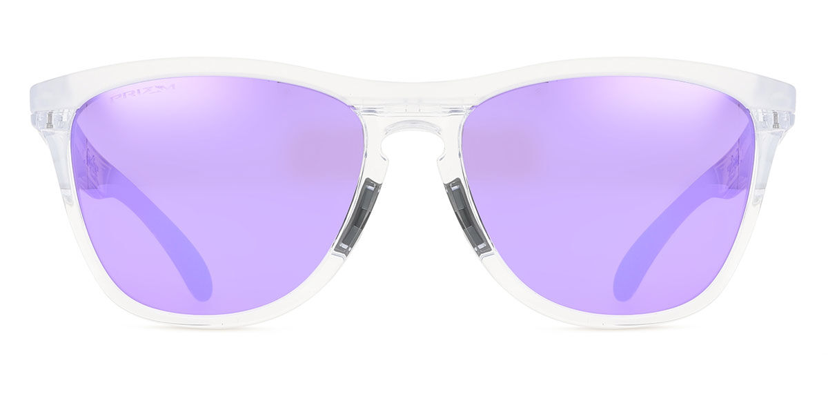 Oakley OO9503 FROGSKINS RANGE XL 950305, Clear frame, Prizm Violet Mirror lenses